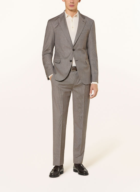 JOOP! Anzug HODGE-RENNET Slim Fit BRAUN / BEIGE / SCHWARZ