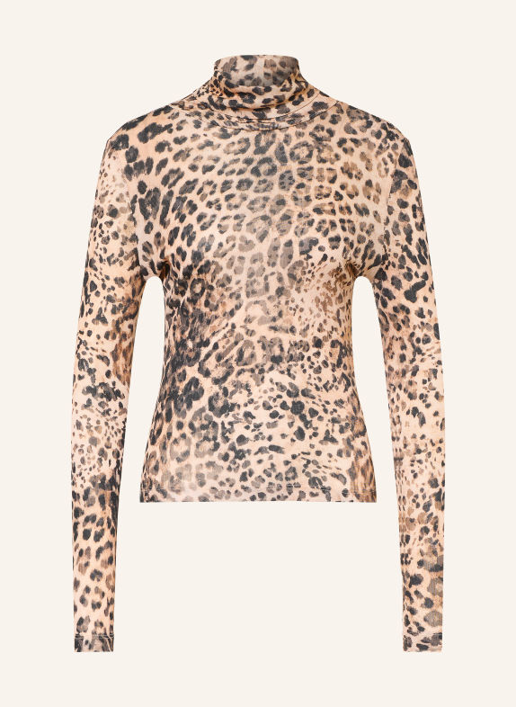 MRS & HUGS Colshirt LICHTBRUIN / ZWART