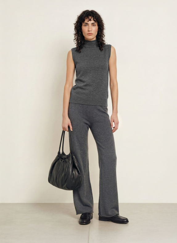 MM by Max Mara Stricktop ASTRALE mit Cashmere DUNKELGRAU