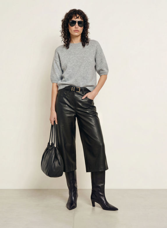 ALLUDE Trui met kasjmier GRIJS