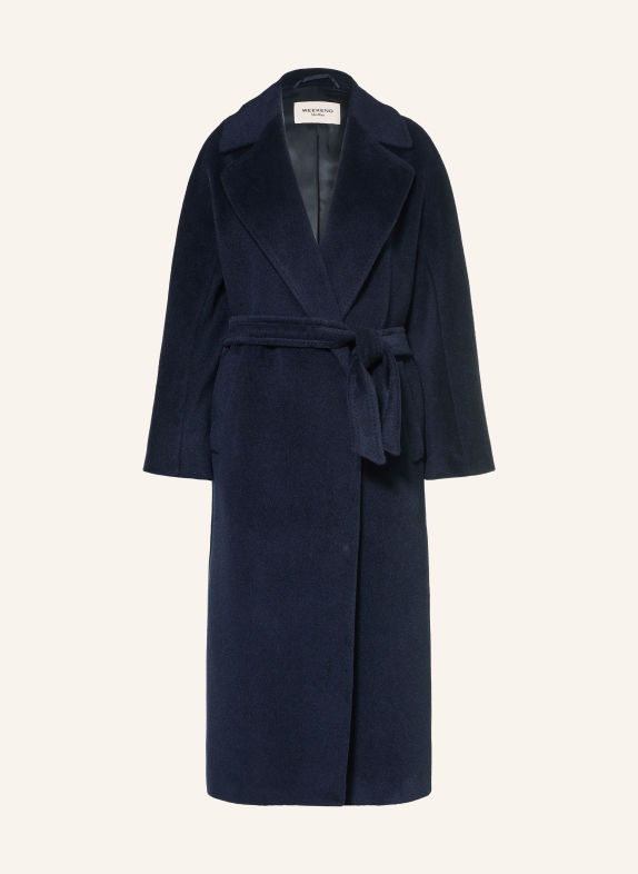 WEEKEND Max Mara Mantel TEMPERA im Materialmix DUNKELBLAU