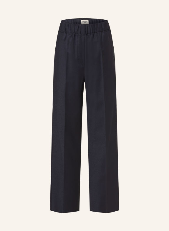 WEEKEND Max Mara Flanellen broek HATELEY DONKERBLAUW