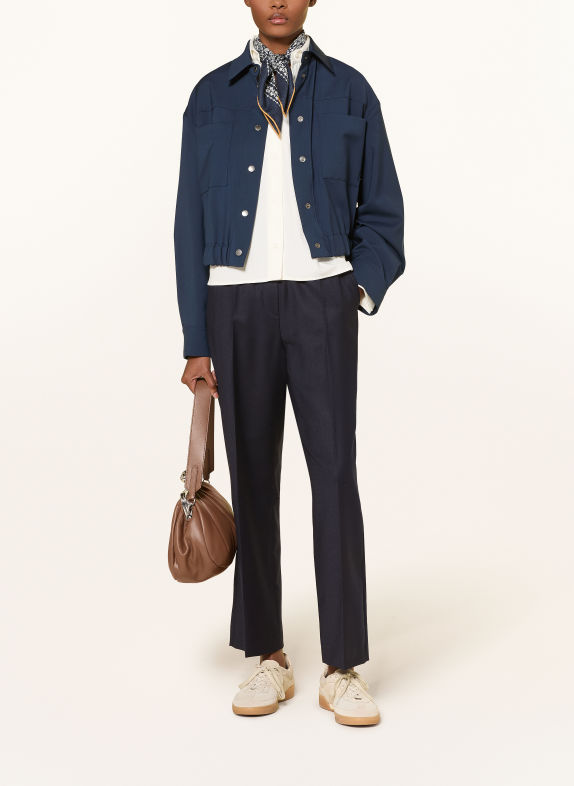 WEEKEND Max Mara Flanellhose HATELEY DUNKELBLAU
