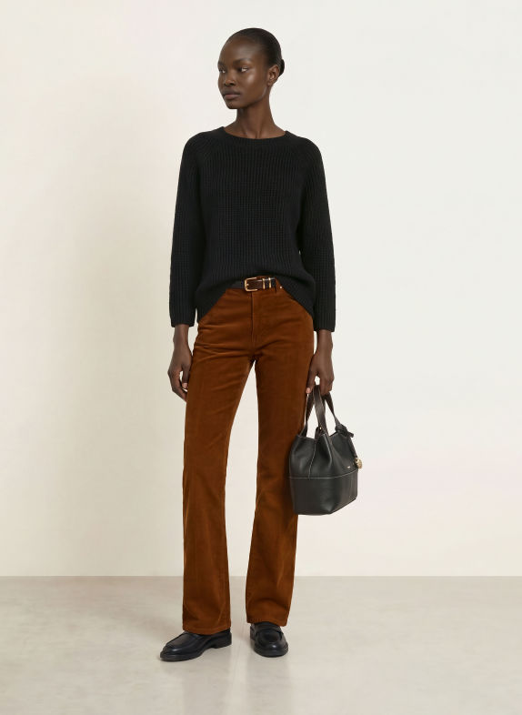 WEEKEND Max Mara Pullover XENO mit 3/4-Arm SCHWARZ