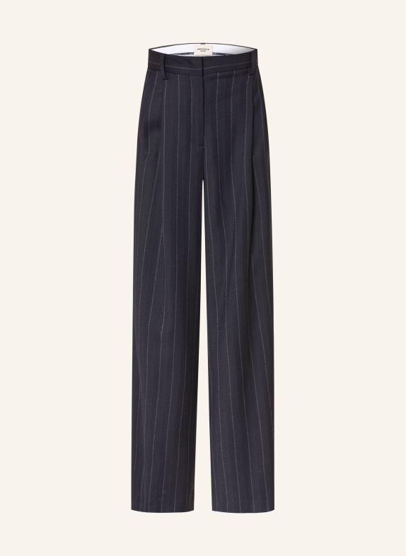 WEEKEND Max Mara NEBBIE Wide-leg trousers DARK BLUE / WHITE
