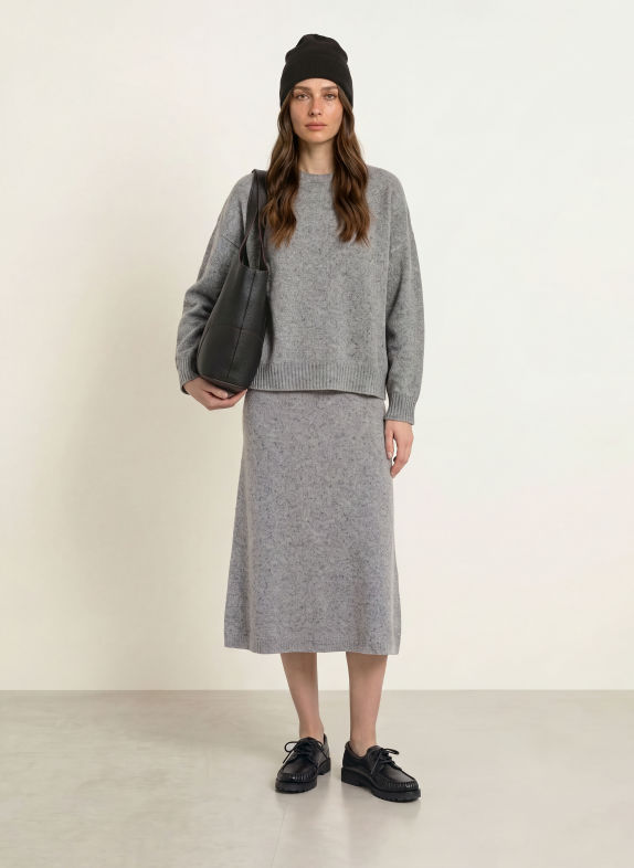 WEEKEND Max Mara Strickrock ALOA GRAU