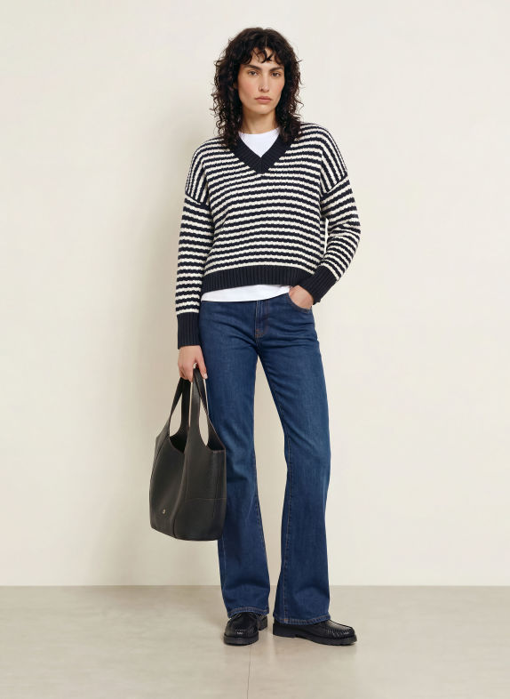 WEEKEND Max Mara Tröja SPIGA SVART / VIT