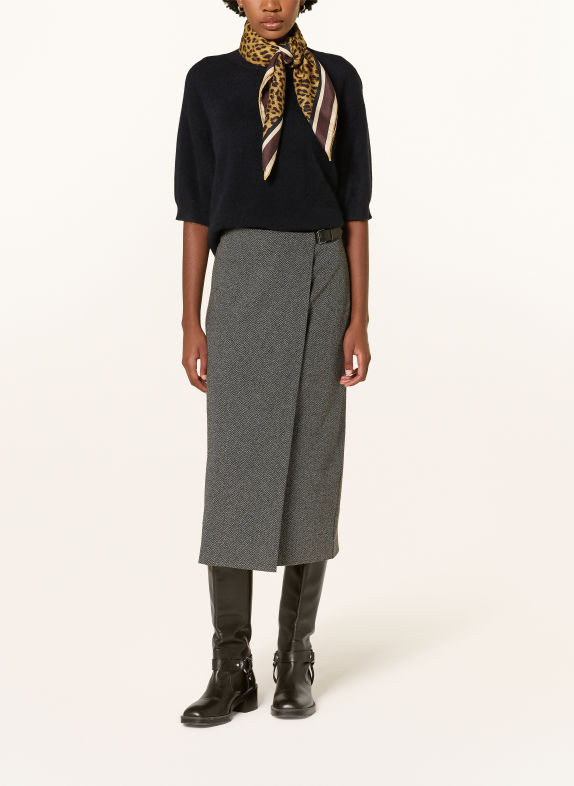 WEEKEND Max Mara PETALI-nederdel i viklingslook MØRKEGRÅ