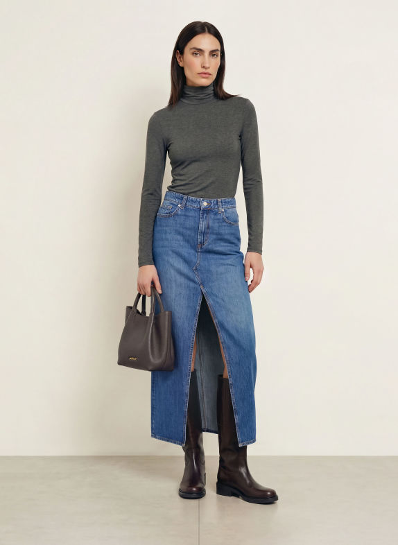 WEEKEND Max Mara Tricou cu guler rulat MULTIF GRI ÎNCHIS