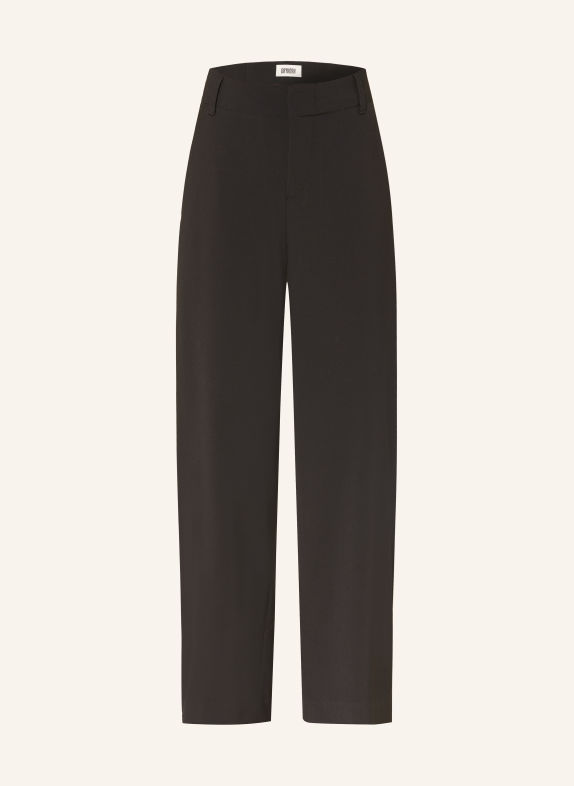 DRYKORN DUTIFUL wide-leg trousers BLACK