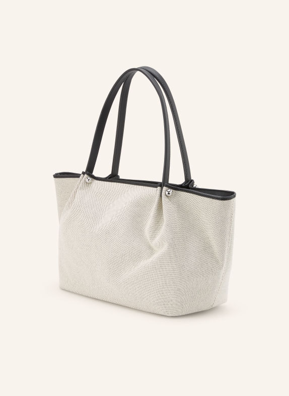 WEEKEND Max Mara GETTO Shoppers Tote Bag LIGHT GRAY / BLACK