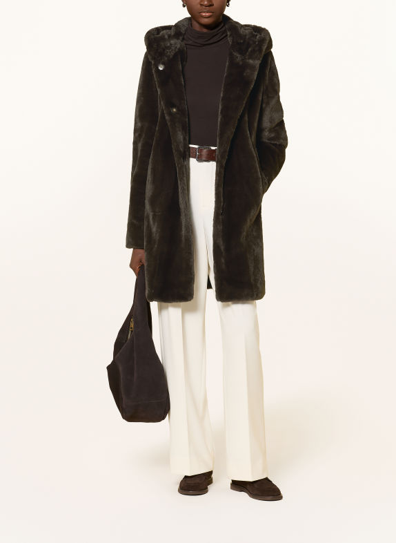Betty Barclay Kunstfell-Jacke DUNKELBRAUN