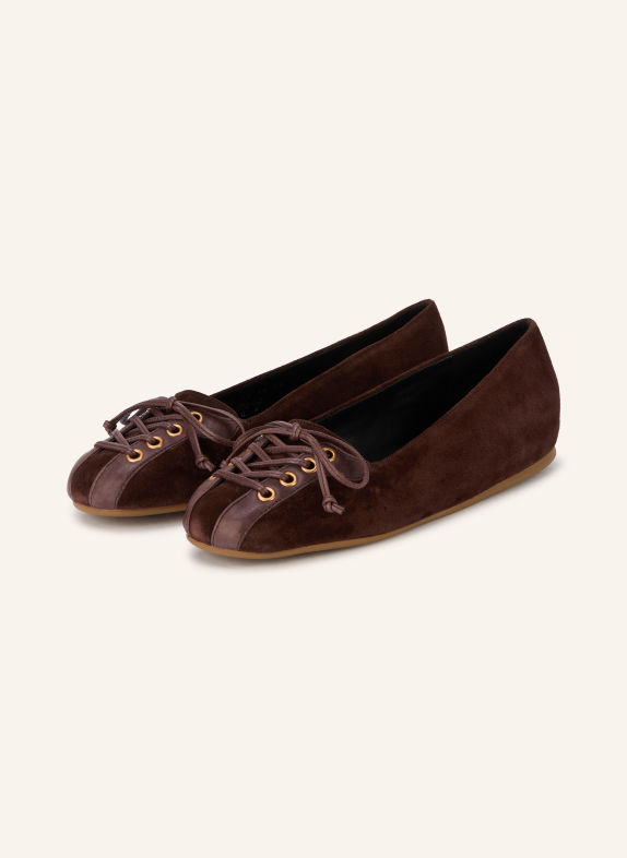 Högl JENNA Ballerinas DARK BROWN