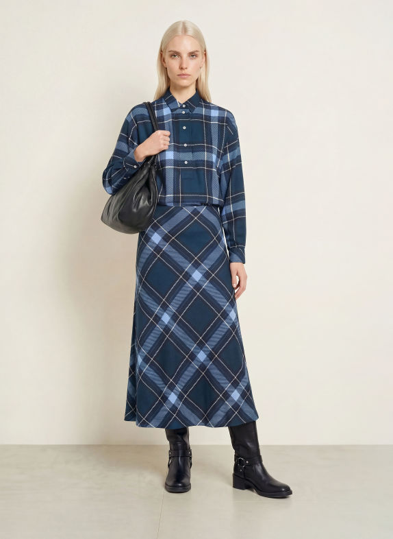 Emily VAN DEN BERGH Blusenshirt DUNKELBLAU / HELLBLAU / WEISS