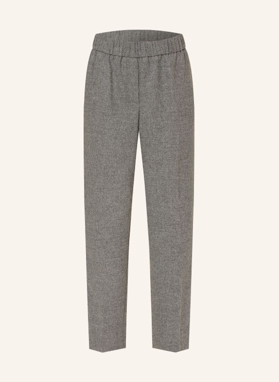 PESERICO Flanellen Culotte met sierstenen GRIJS