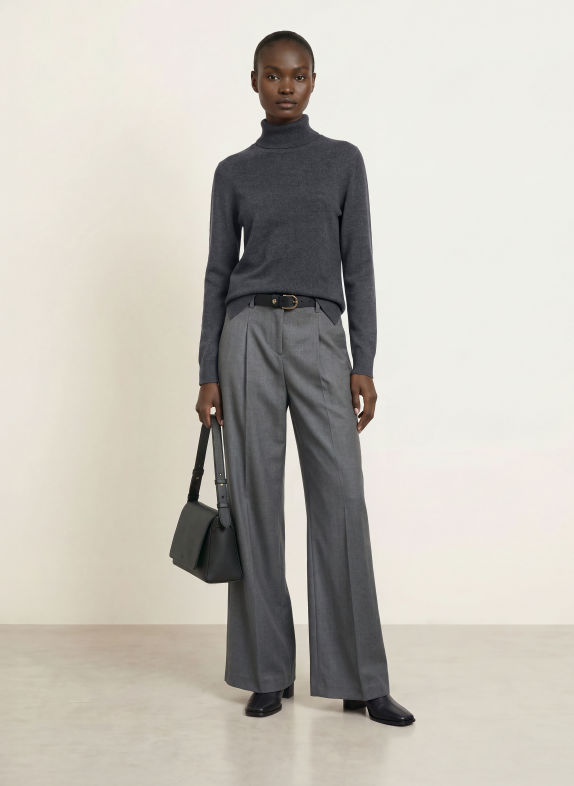 (THE MERCER) N.Y. Rollkragenpullover aus Cashmere DUNKELGRAU