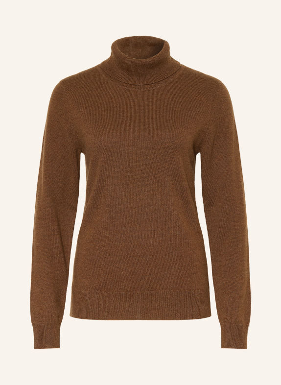 (THE MERCER) N.Y. Cashmere turtleneck sweater BROWN