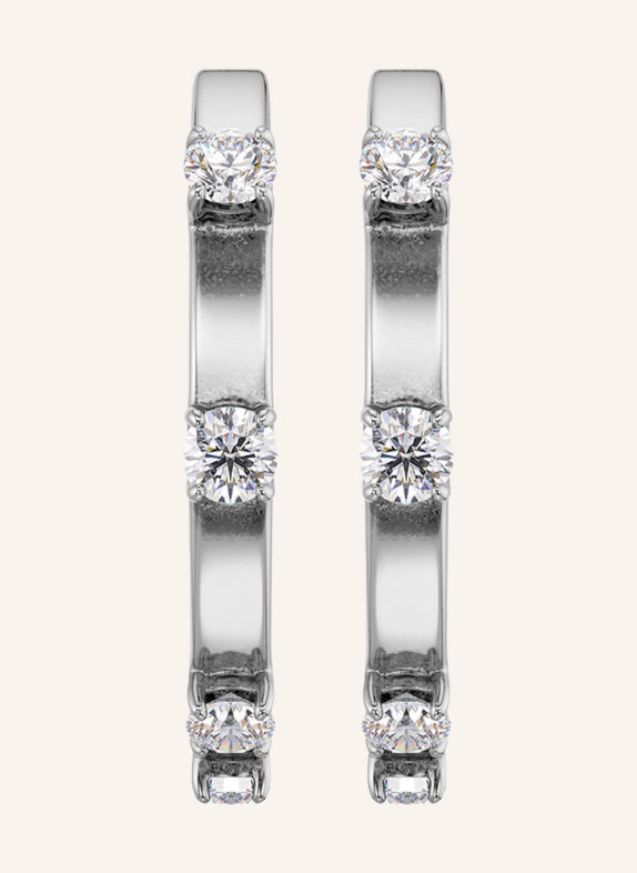 EDBLAD CELESTE Hoop earrings SILVER / WHITE