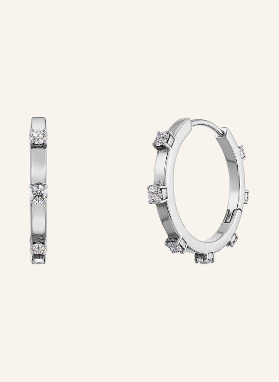 EDBLAD Creolen CELESTE SILBER / WEISS