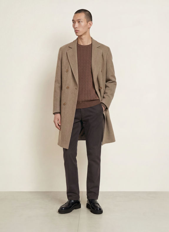 HUGO Pullover SIMOND DUNKELBRAUN