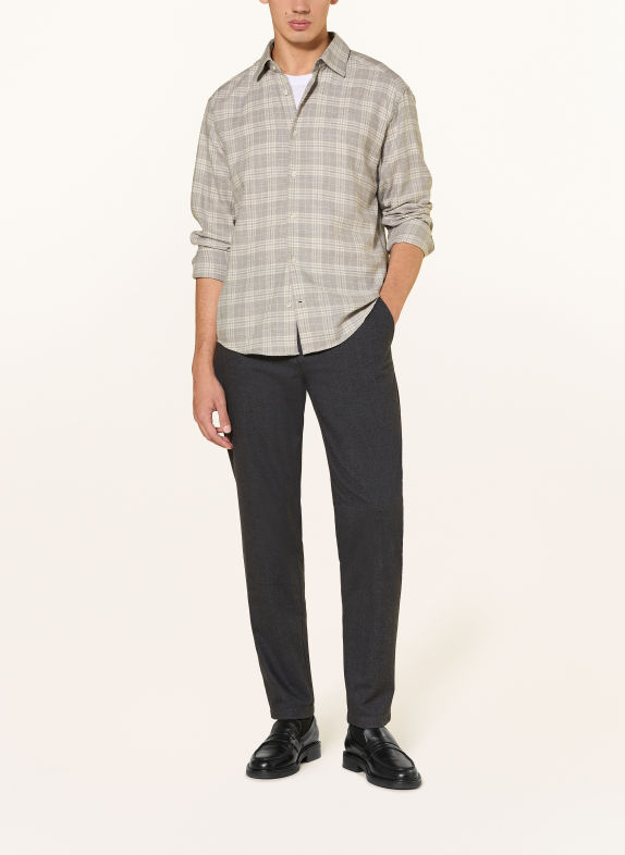JOOP! Overhemd MILES Loose Fit TAUPE / CAMEL / ECRU