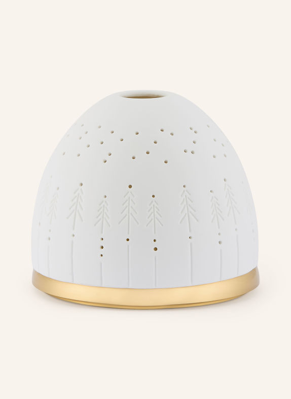 RÄDER Tealight holder MIXED FIR WHITE / GOLD