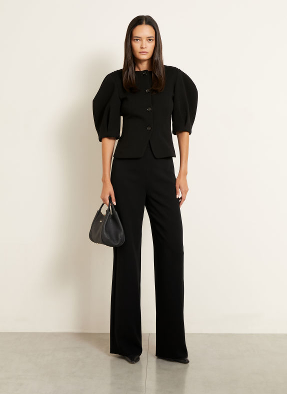 Max Mara Bouclé-jacka ZERO SVART