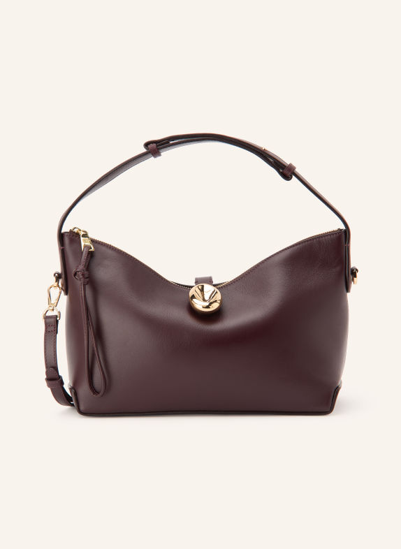 Flattered GAIA Handbag DARK RED / GOLD