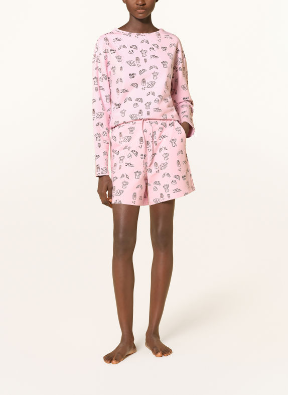 darling harbour Short de survêtement loungewear rose AOP