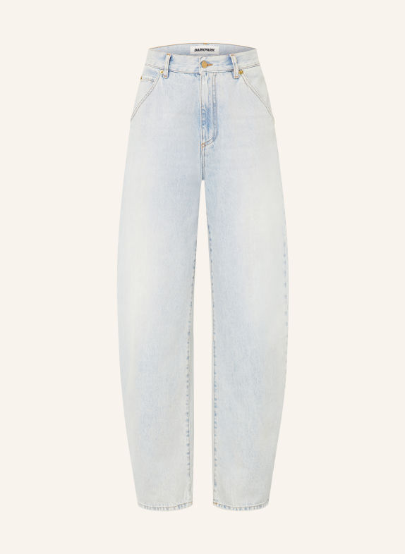 DARKPARK Barrel džíny KHRIS W042 BLEACH BABY BLUE