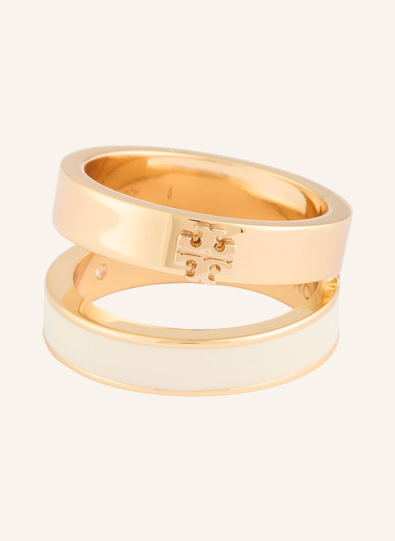 TORY BURCH Ring ICON GOLD / WEISS
