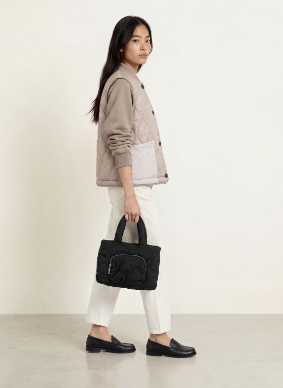 No.1 Como Handtasche MIAMI SCHWARZ / SILBER