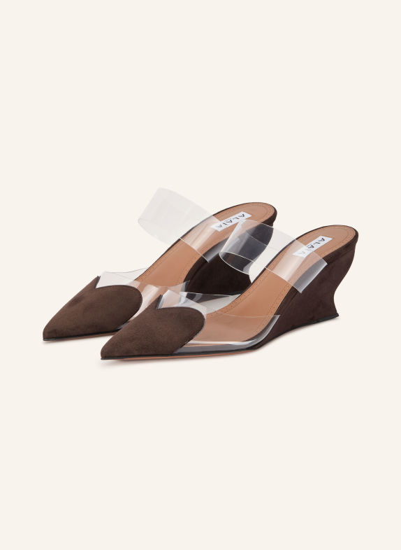 ALAÏA Wedges LE CŒUR DUNKELBRAUN