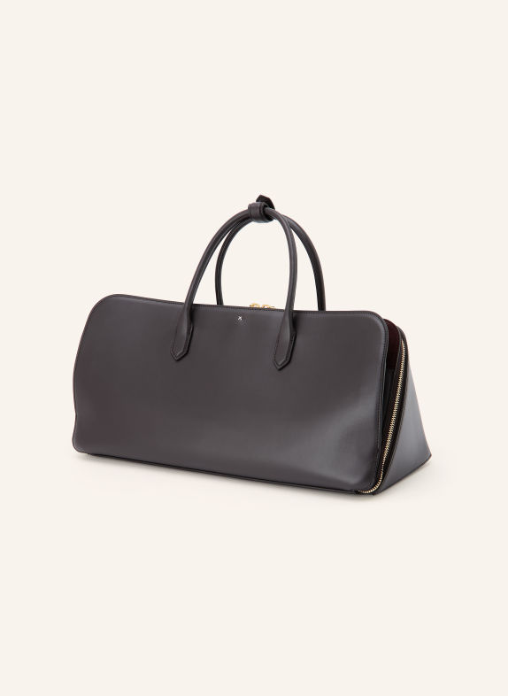 ALAÏA Handtas DELTA MEDIUM MARRON FONCÉ / GOUD