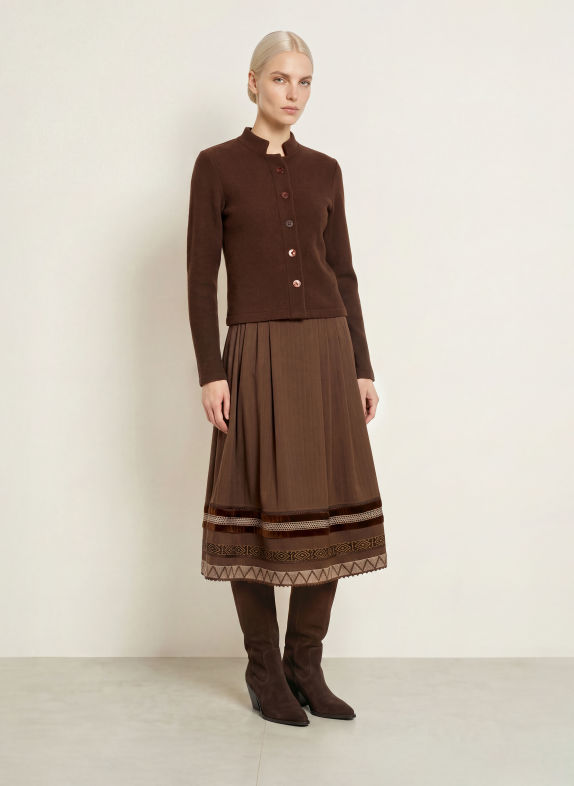 Hammerschmid GERLOS Cardigan DARK BROWN