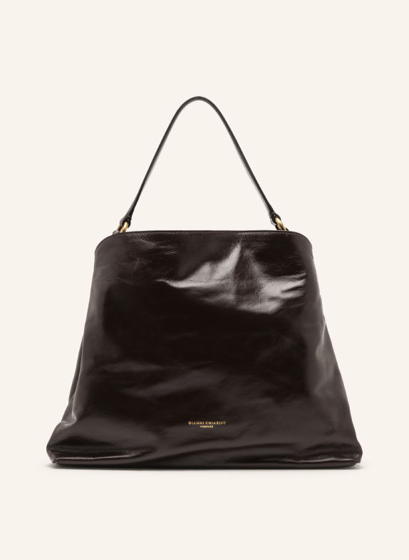 GIANNI CHIARINI Beuteltasche FIONA MEDIUM DUNKELBRAUN / GOLD