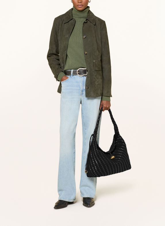 GIANNI CHIARINI AURELIE MEDIUM Bucket bag BLACK / GOLD