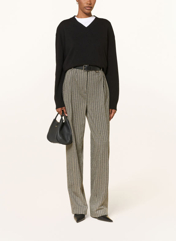 FABIANA FILIPPI Jerseybroek BRUIN / ECRU / ZWART