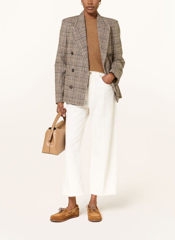 FABIANA FILIPPI Gebreid shirt met pailletten COGNAC