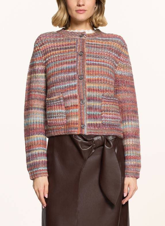 CARTOON Strickjacke ALTROSA / HELLORANGE / HELLBLAU