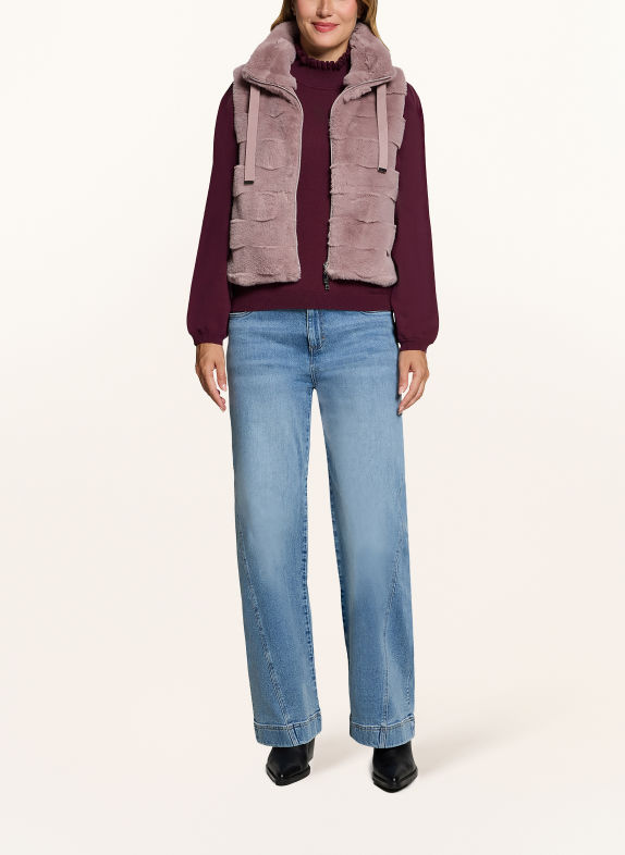 CARTOON Veste i kunstpels ROSÉ