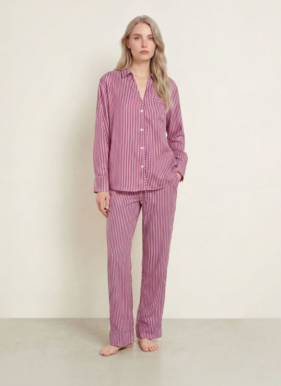 CHANTELLE Nattkjole MAEL E32 CHERRY STRIPES