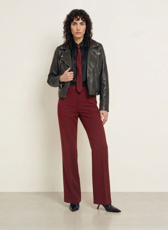 CAMBIO Marlene-broek FAMOUS DONKERROOD
