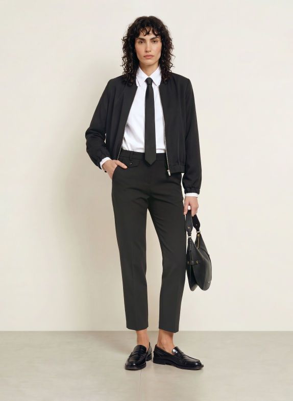 CAMBIO 7/8 broek KRYSTAL ZWART