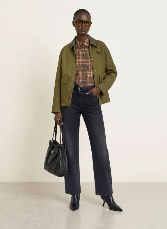 CAMBIO Wide leg jeans, baggy en asymmetrisch 5138 urban jet wash