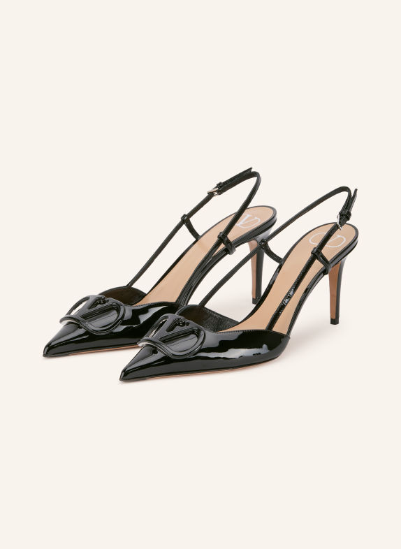 VALENTINO GARAVANI Slingpumps VLOGO SIGNATURE SCHWARZ