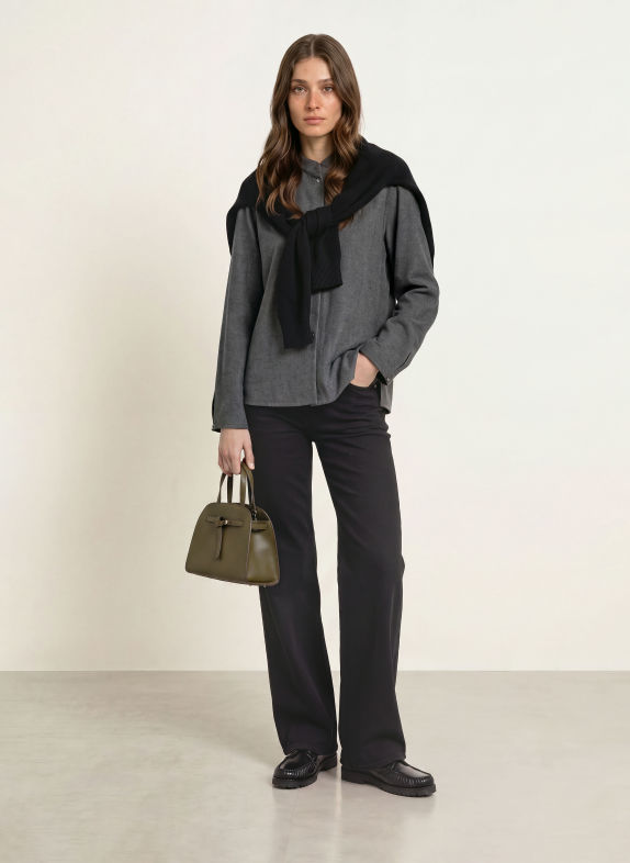 Soluzione Oversized Blouse DARK GRAY