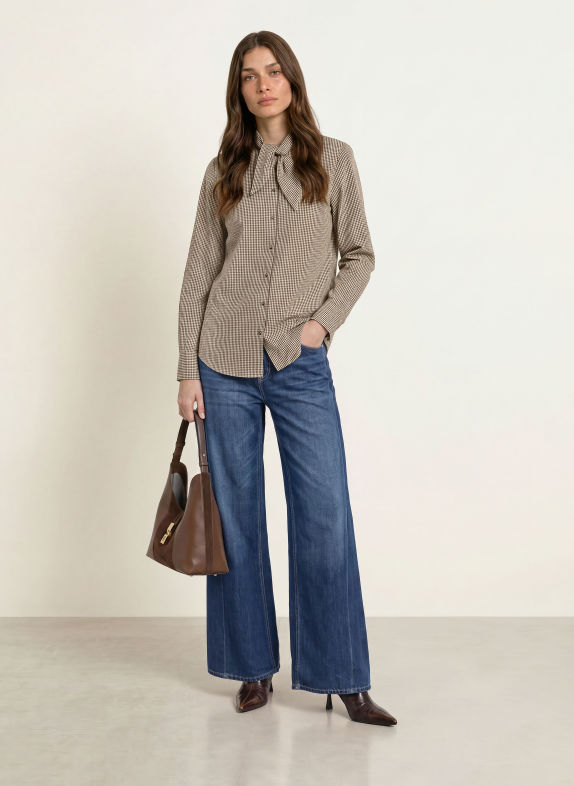 Soluzione Strikblouse BRUIN / LICHTBRUIN / ZWART