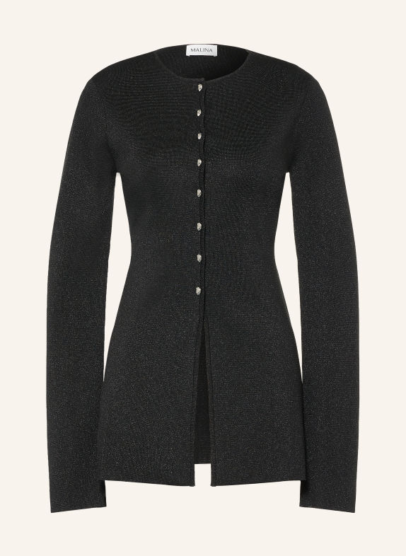 MALINA Strickjacke AZRA mit Glitzergarn SCHWARZ