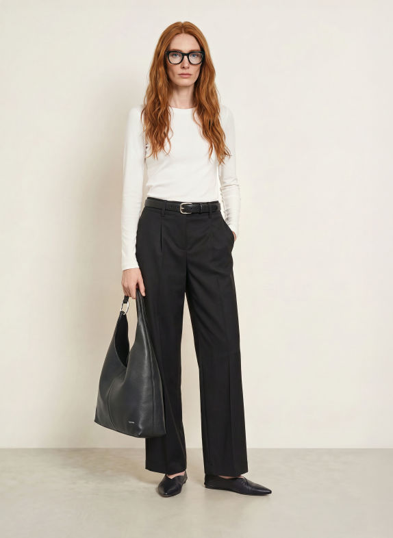 CINQUE CILUA-shirt met lange mouwen WIT